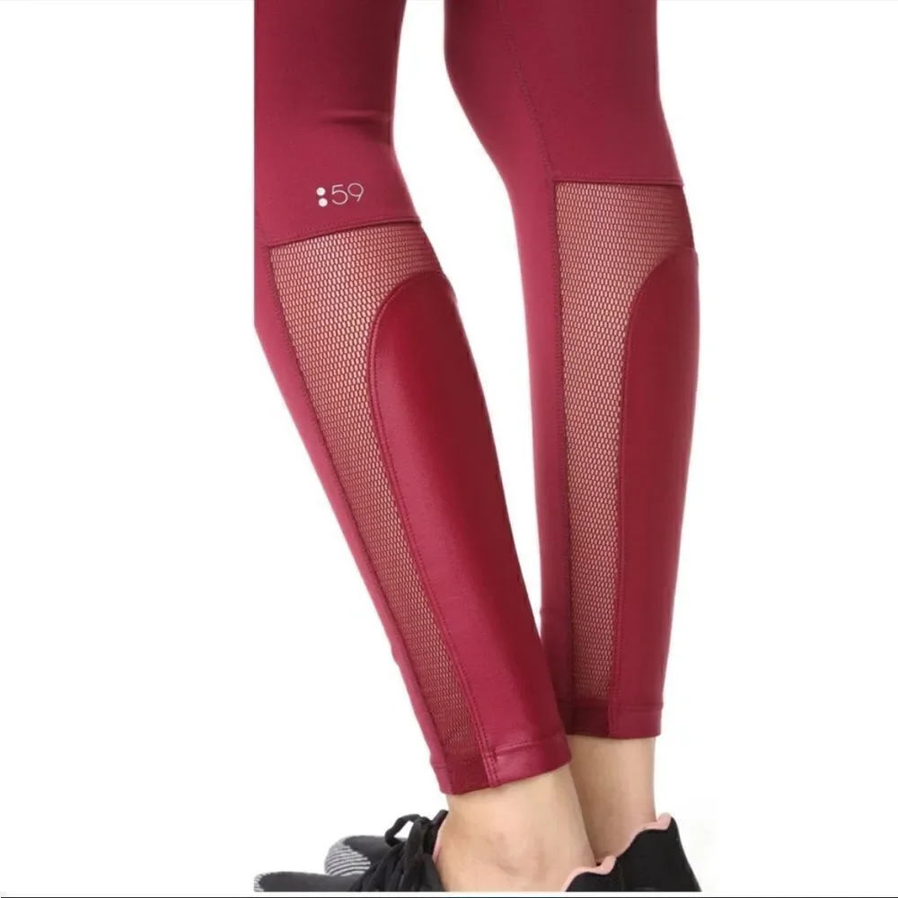 SPLITS59 MOJAVE FARRAH HIGH WAIST MOTO ACTIVE LEGGINGS SIZE MEDIUM
